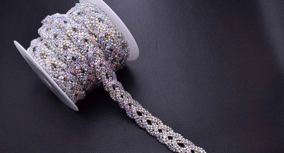AB color Rhinestone trims HF-711 (8)