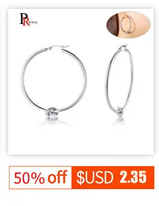 Simple Half Circle Hoop Earrings for Women Gold Tone Stainless Steel Female Girl brincos Makes Your Face Look Slim Jewelry