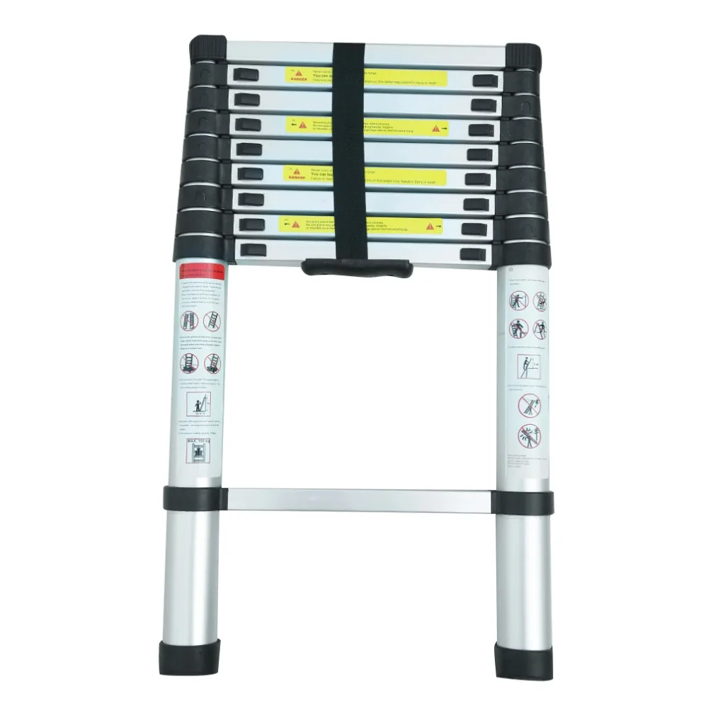 

2.9m Multi-Purpose Alloy Aluminum Retractable Multifunctional Folding Telescopic Single Straight Extension Extendable Ladder