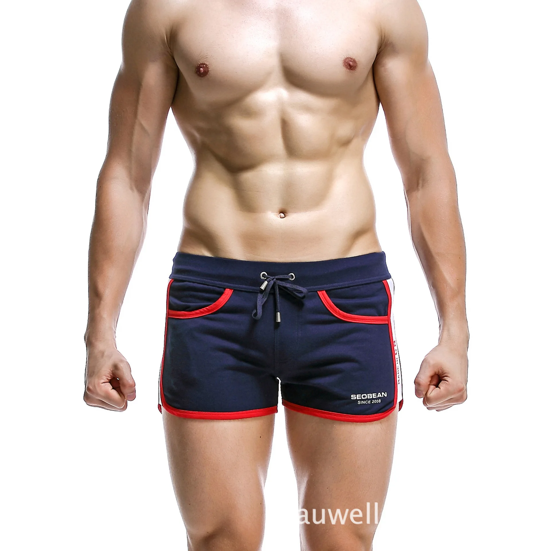 Для мужчин одежда для активного отдыха летние хлопковые шорты Боксеры мешковатые короткие широкий пояс купальники для малышек плюс размеры темно