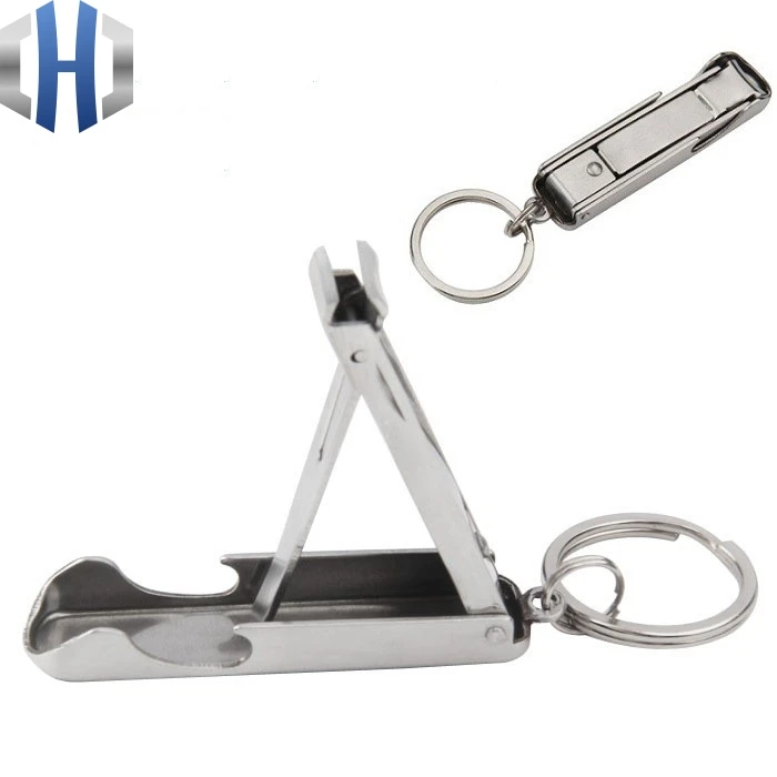 

Portable Ultra-thin Nail Clippers Nail Clippers With Bottle Opener Two-in-one Nail Clippers Keychain EDC Tools