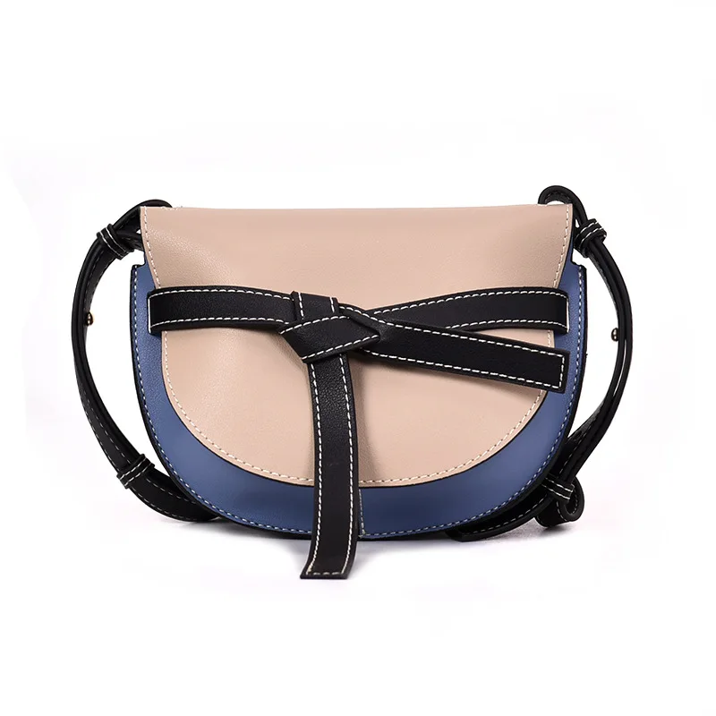 الكلاسيكية لطيف المغطاة بألواح قذيفة Crossbody حقيبة مع القوس المرأة PU حقائب يد جلدية سيدة حقيبة ساع للإناث al500