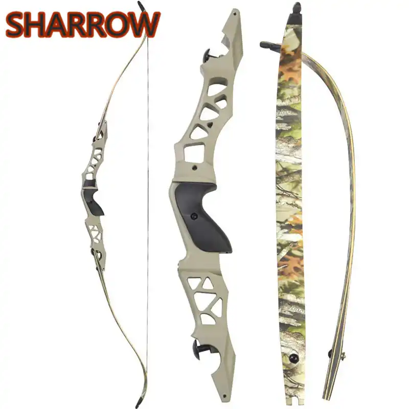 60lb Archery Takedown Recurve Bow Set Arrows Broadheads Right Hand Adult Outdoor