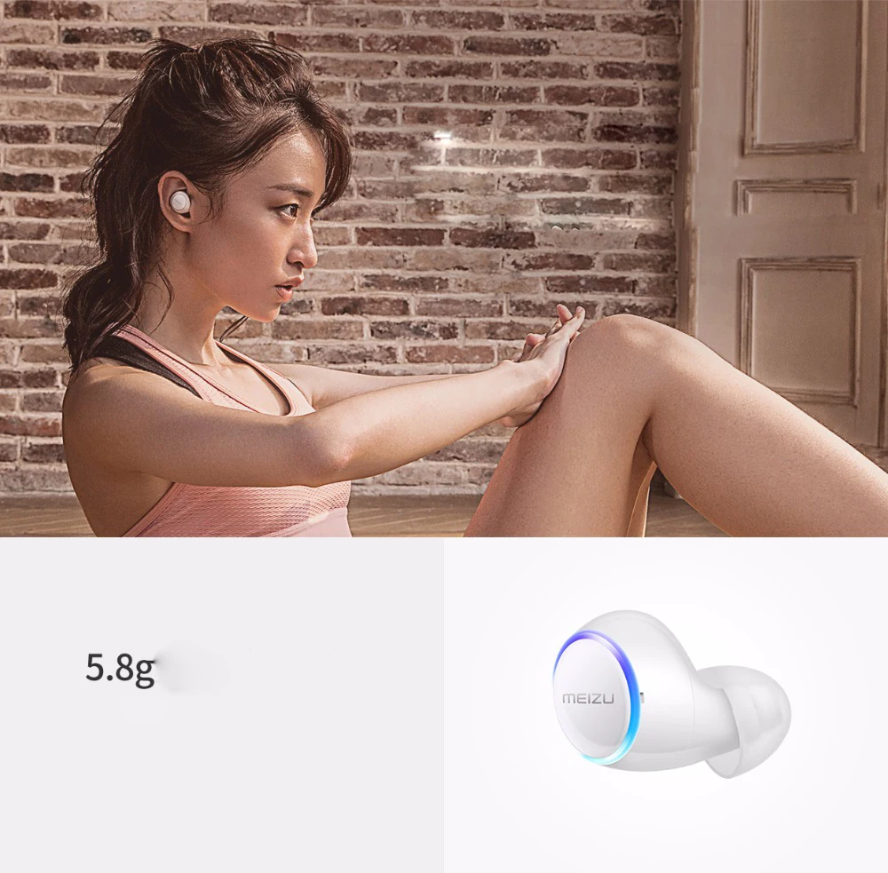 (English) Original Meizu POP TW50 True Wireless Bluetooth Earphone Mini TWS Sport Headset For Xiaomi iphone 7 8 Plus Samsung