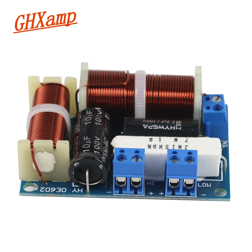 GHXAMP 2 웨이 크로스 오버 오디오 스피커 보드 미니 트위터베이스 책장 HIFI 라우드 스피커 주파수 분배기 범용 80W 2PCS