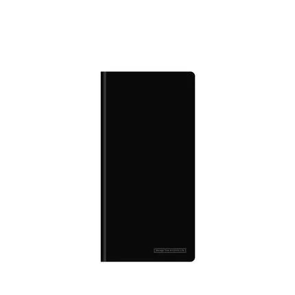 Одноцветный Карманный ежедневник-органайзер, ежедневник, ежедневник, записная книжка, ретро блокнот, записная книжка - Цвет: Black