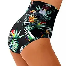 Женский Флористический с высокой талией, купальный костюм, летние шорты для плавания