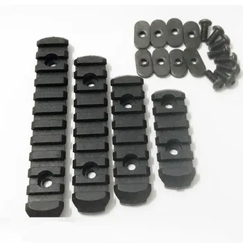 

Pack of 4 pcs Tactical Airsoft Gun Accessories Polymer Picatinny Rail Handguard Laser Scope Flashlgiht Mount