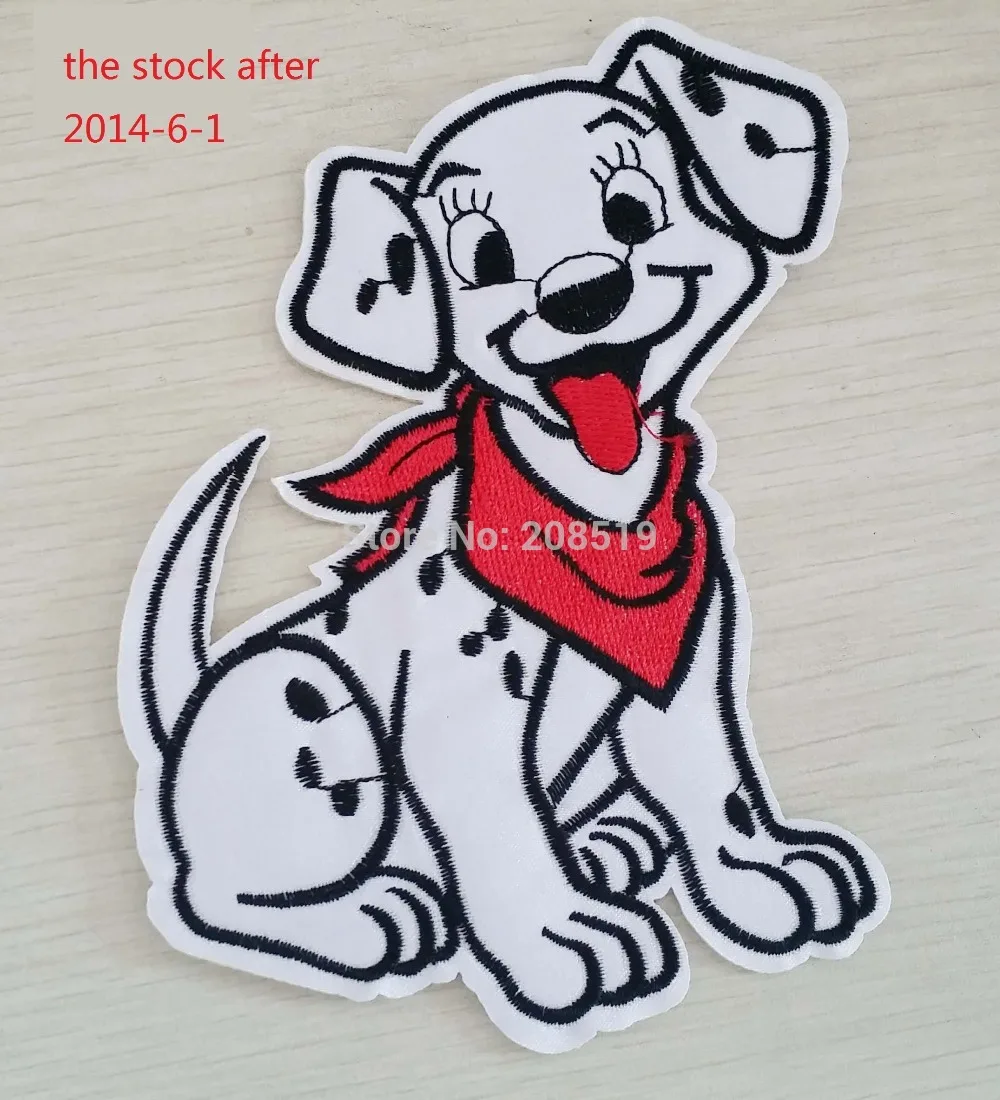 AE029 Kartun Anjing 15 Cm 11 Cm Warna Putih 10 Pcs Besi Di Patch