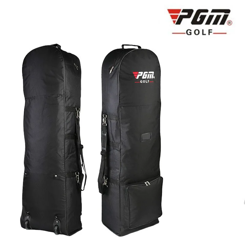 حقيبة غولف السفر مع عجلات كبيرة قدرة حقيبة التخزين العملي جولف الطيران حقيبة طوي طائرة السفر النايلون حقائب جولف