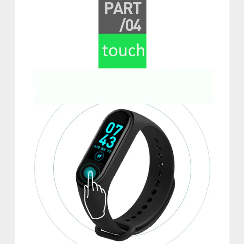 M4 Smartband 10 шт./лот браслет часы пульсометр фитнес трекер активности кровяное давление браслет Android Ios