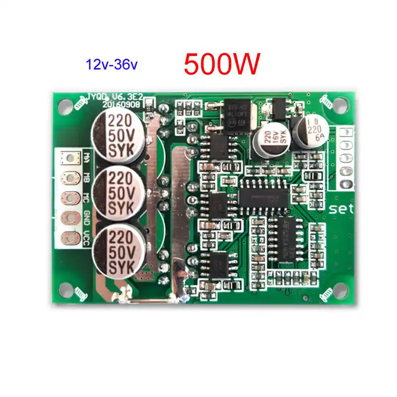 Controller Per Motore Brushless DC 380W 6.5-50V - PWM Senza Sensori Hall - Modulo Di Controllo Motore BLDC Trifase 16A