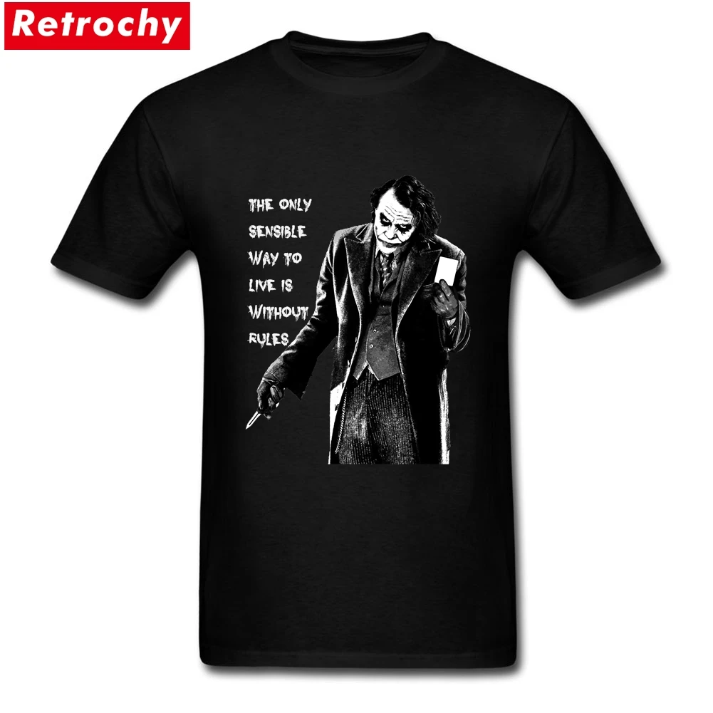 

2019 Latest Loose Fit Mens The Joker Quote T-shirts Custom Printed Short Sleeves Cotton Graphic Summer Cool T Shirts for Men