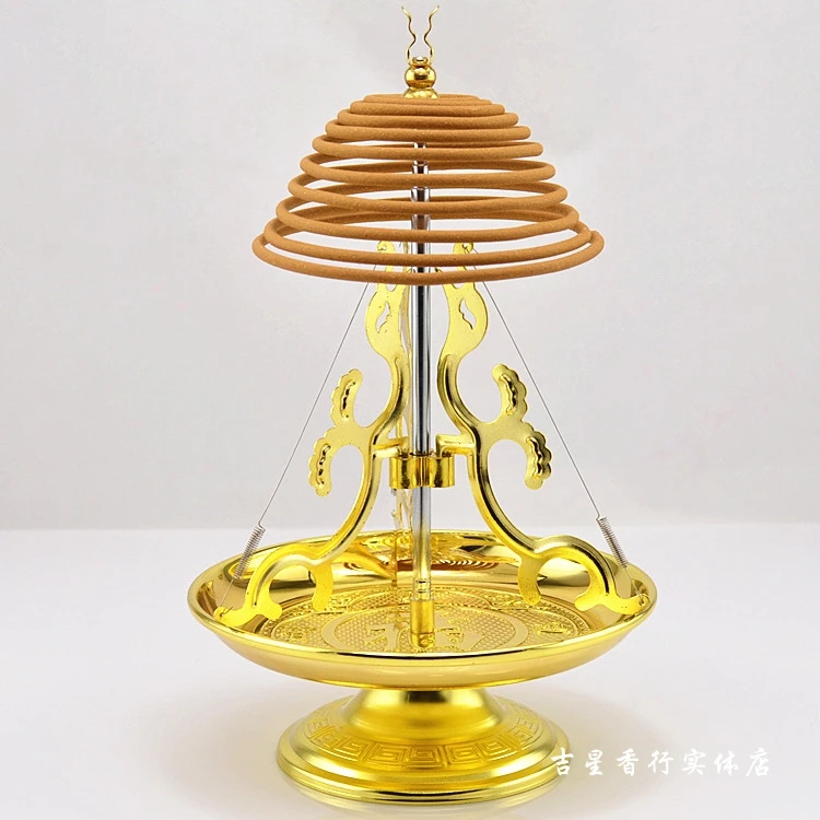 Golden sandalwood incense frame Incense burner telescopic wet incense