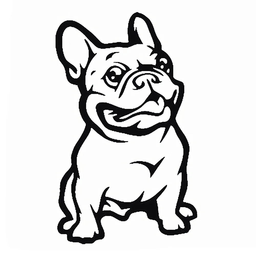 

LOVELY CUTE French Bulldog Dog Car Sticker PET Cars Decal Weatherproof Auto Styling Stickers Car Accessories For Body Rear Trunk
