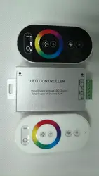 Черный/белый 12 В 6Key rgb led РФ полный сенсорный контроллер для 5050 RGB SMD Газа DC 12- 24 В