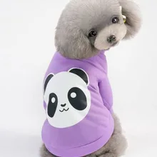 Горячая Милая одежда для домашних животных футболка с рисунком кота мягкая одежда для щенков одежда для домашних животных с пандой летняя рубашка повседневные жилеты для маленьких домашних животных