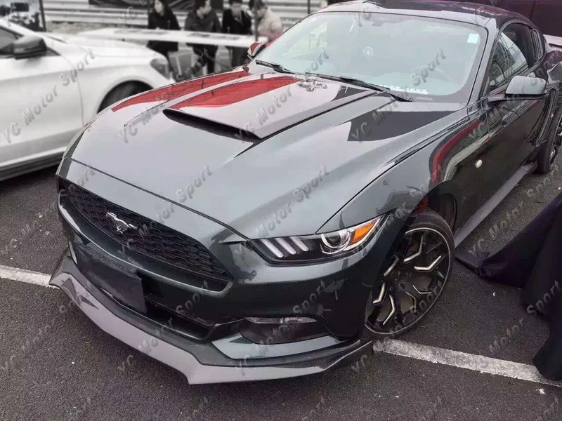 2014-2016 Ford Mustang Roush Style Front Lip CF (8)