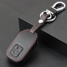 Чехол-брелок из натуральной кожи для Suzuki Swift Wagon R, 2 кнопки дистанционного управления, чехол для автомобиля