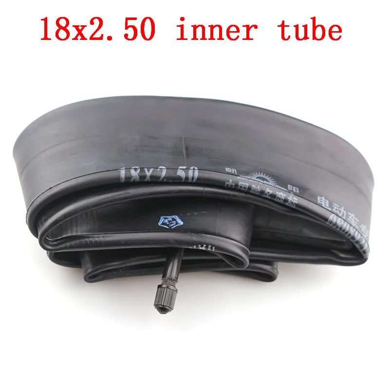 Lightning shipping InnerTube 18X2,50 с изогнутым угловым стержнем клапана подходит для многих газовых электрических скутеров и электровелосипедов 18x2,5 внутренняя трубка