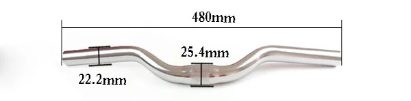 Рукоятка для шоссейного велосипеда с фиксированной передачей, руль в форме Ласточки 25,4 мм из алюминиевого сплава, однообразная рукоятка для велосипеда - Цвет: Sliver