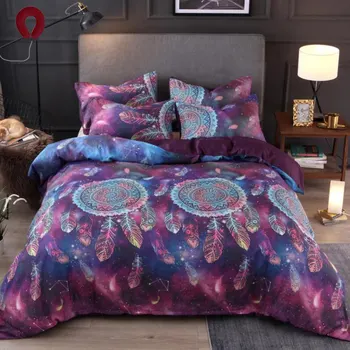 

Bedclothes disc wind bell 3 sets of Bohemian style duvet with pillowcase color print free shopping