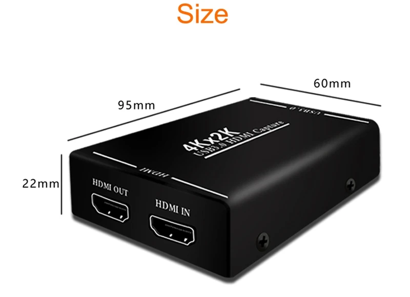 4K x 2K HDMI к USB3.0 1080P 60FPS HDMI Карта видеозахвата Запись коробка для MAC OS Windows Phone PS4 PS3 потоковая трансляция в прямом эфире с разрешением 4K