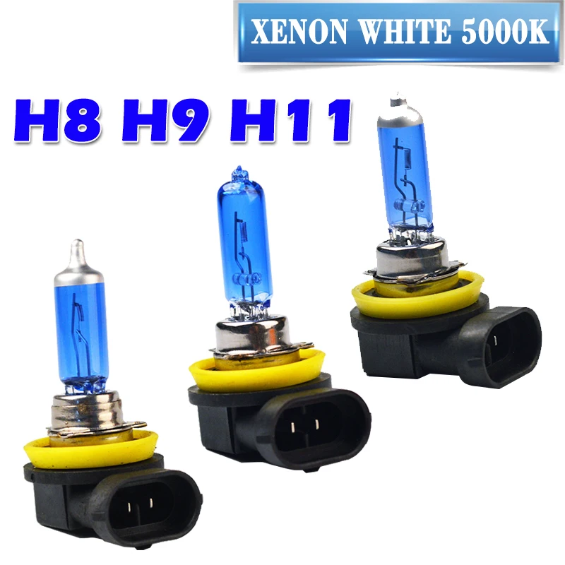 Flytop Super White галогенная лампа H1 H3 H4 H7 H8 H9 H11 9005 HB3 9006 HB4 12 В 55 Вт/100 Вт 5000 К кварцевые