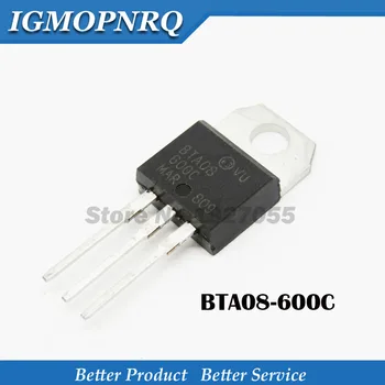 

10PCS BTA08-600C TO-220 BTA08-600 TO-220 BTA08 08-600C The bidirectional thyristor 8 a 600 v new original