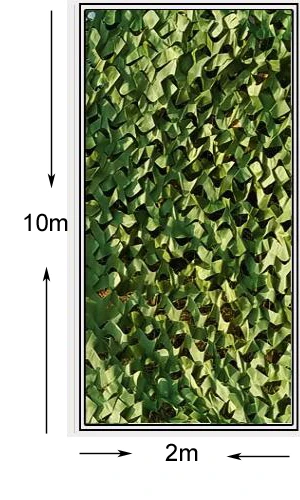 Камуфляжная сетка для кемпинга, 2X3 м, 3X5 м, 4X5 м, 2X7 м, камуфляжная сетка для лесных джунглей, для охоты, стрельбы, рыбалки, укрытие, скрытие сетки - Цвет: 2x10  full green