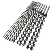 לעיבוד עץ 460Mm לונג 6-28Mm אוז Drill Bits עץ קרפנטר בנייה תחביב עץ מקדחות סט לעיבוד עץ (4)