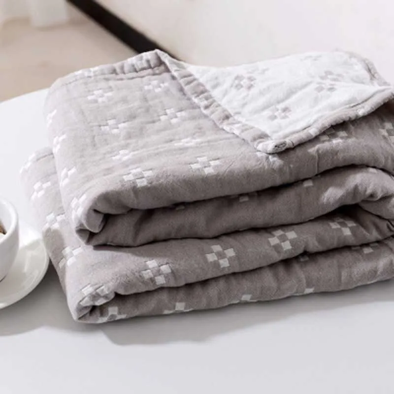 Летнее хлопковое четырехслойное Марлевое муслиновое полотенце одеяло для сна путешествия постельные принадлежности Мягкий удобный диван Mantas Cobertor Koc покрывало