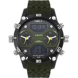 Цифровые наручные часы Водонепроницаемый SMAEL Для мужчин модные Электрический Watch Chronograph Hot1159 часы человек спортивные часы силиконовые