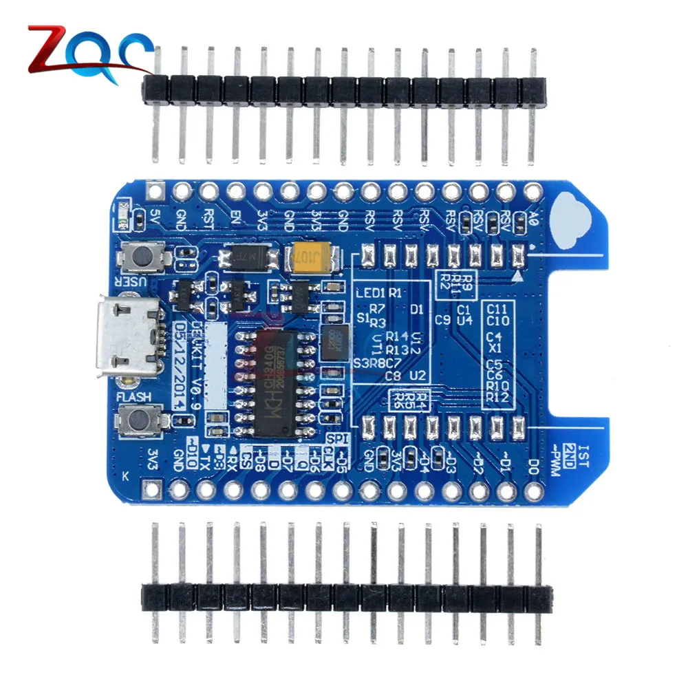 

ESP8266 ESP-12E ESP-12F WIFI Internet Development Board CH340G Blue ESP-12E ESP-12F Adapter Compatible For Nodemcu V3