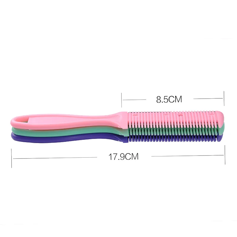 Машинка для стрижки волос с двойными бортами триммер для волос Бритва Расческа с лезвием с 2 лезвиями для стрижки волос истончающий формирователь для причесывания и укладки волос инструмент