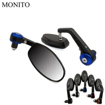 

Motorcycle Rear View Side Mirror Moto Rearview Bar End cafe racer mirror For HONDA CRF230F XR230 XR250 XR400 CRF 230F XR 250 230