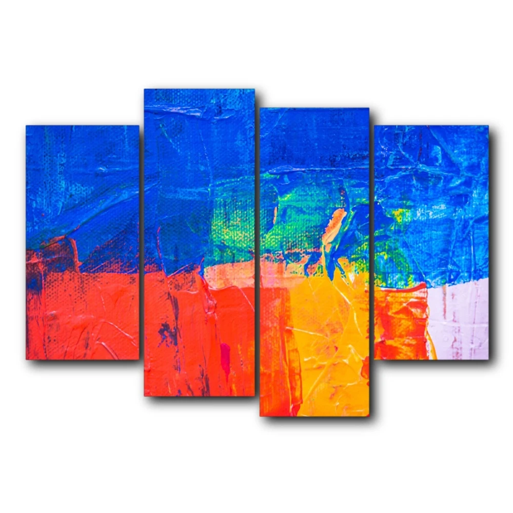 

Abstract 4PCS Watercolor Graffiti Nordic Wall Art Posters Prints Vintage Decorative Canvas Painting For Home Living Room Decor