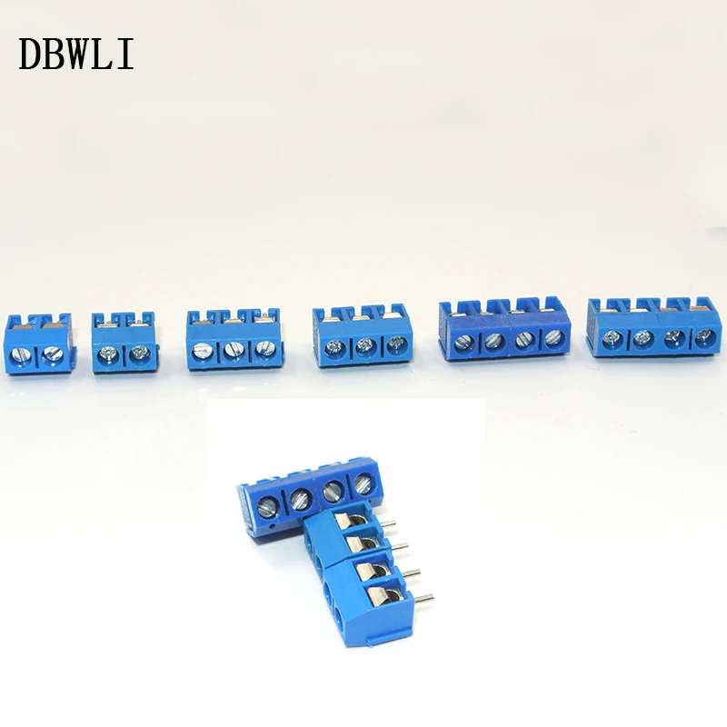 

10Pcs/lot KF300-5.0-2P KF300-3P KF300-4P Pitch 5.0mm Straight Pin 2P 3P 4P 250V/16A 14-22AWG Screw PCB Terminal Block Connector