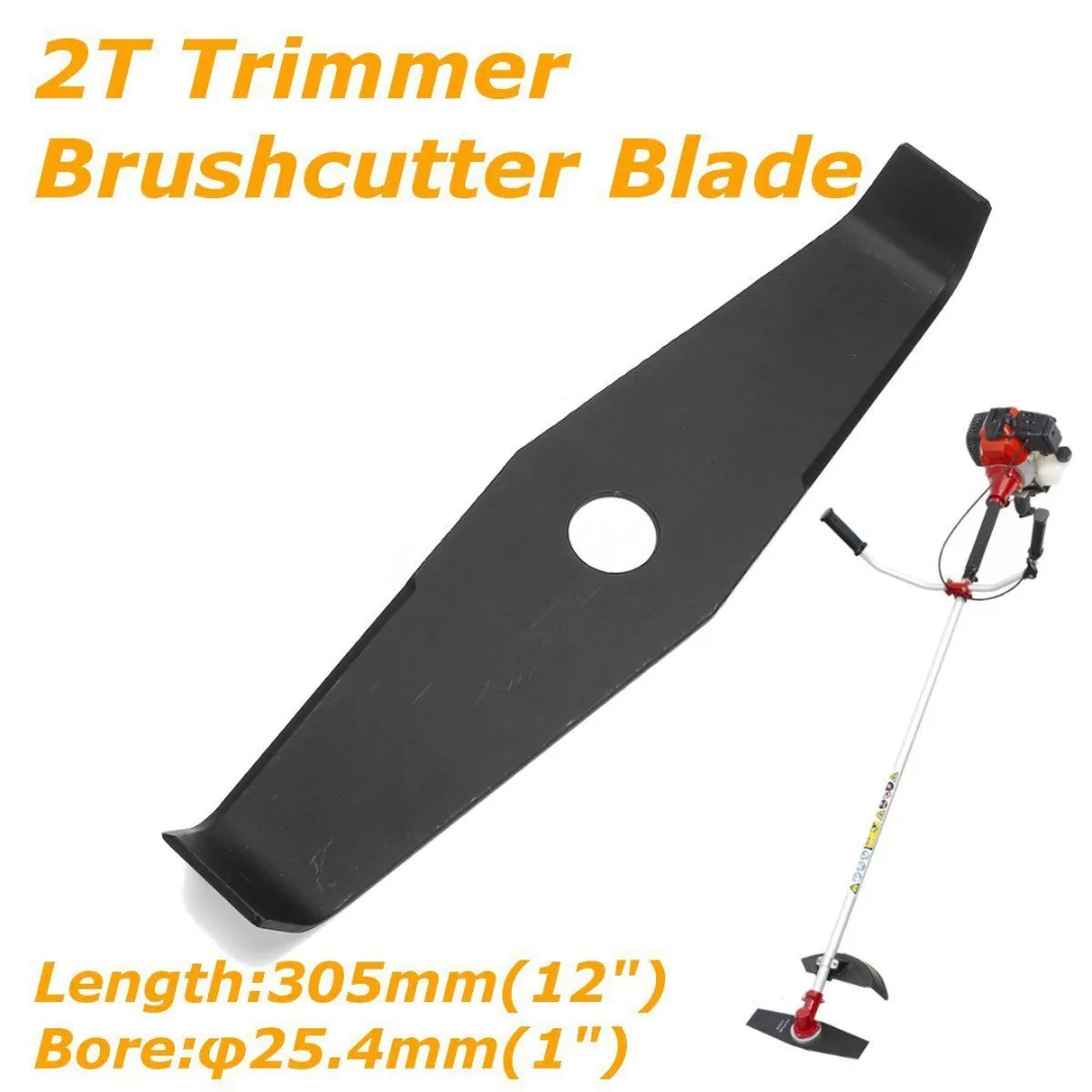 DWZ Black 12" 2T 2 Tooth Brushcutter Brush Trimmer Blade 305mm X 25.4mm X 4.0mm