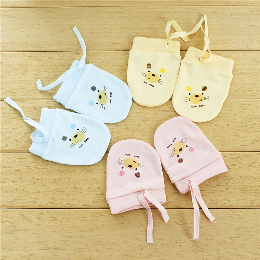 drawstring baby mittens