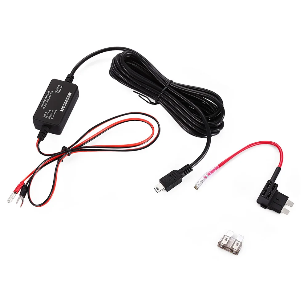 Universal Hard Wire Kit Car Driving Recorder Drop Line Fuse Box Power Cord Compatible with DC 12 24V Cars Safe Driving-in Cables, Adapters & Sockets from ...