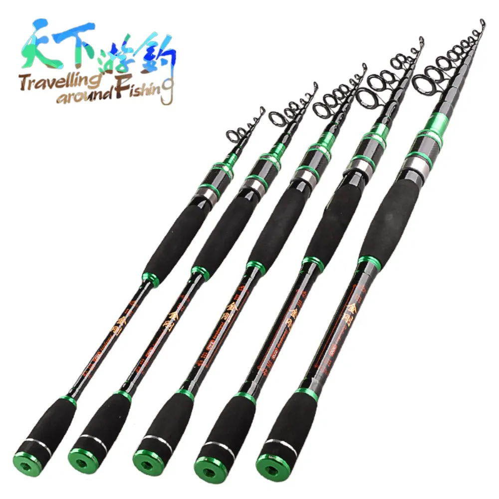 

TAF Telescopic Fishing Rod 1.8m 2.1m 2.4m 2.7m 3.0m M Power Carbon Fiber Lure Rod Carp Fishing Rod Vara De Pesca Peche Pole