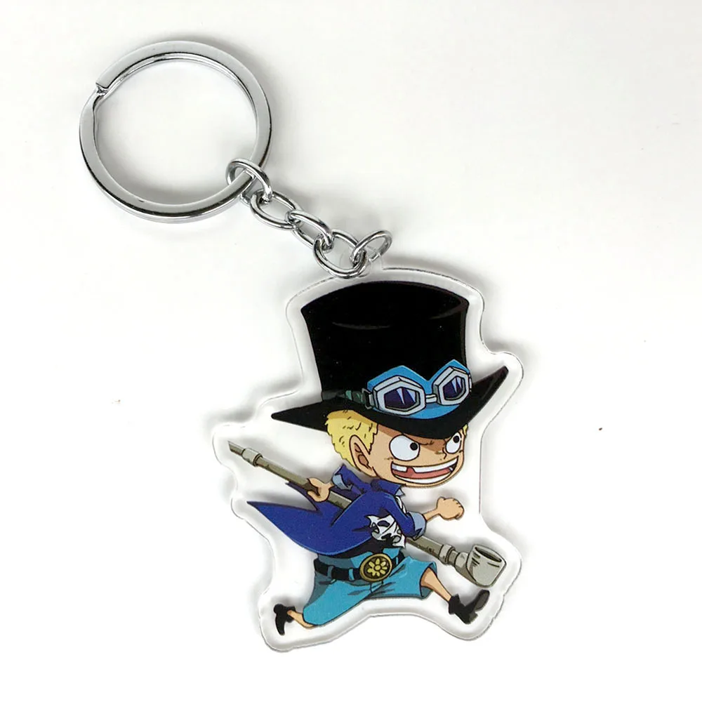 ワンピースルフィエースナミサボボア ハンコックゾロチョッパートラファルガー ローアニメキーホルダーアクリルストラップ チャーム キーリングd335 Key Chains Aliexpress