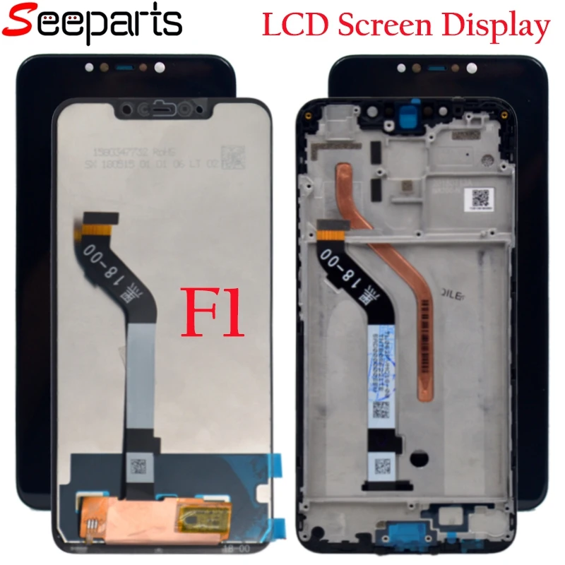

2018 Original New For Xiaomi Pocophone F1 LCD Display Touch Screen Digitizer Assembly for Pocophone F1 LCD Screen Replace Parts