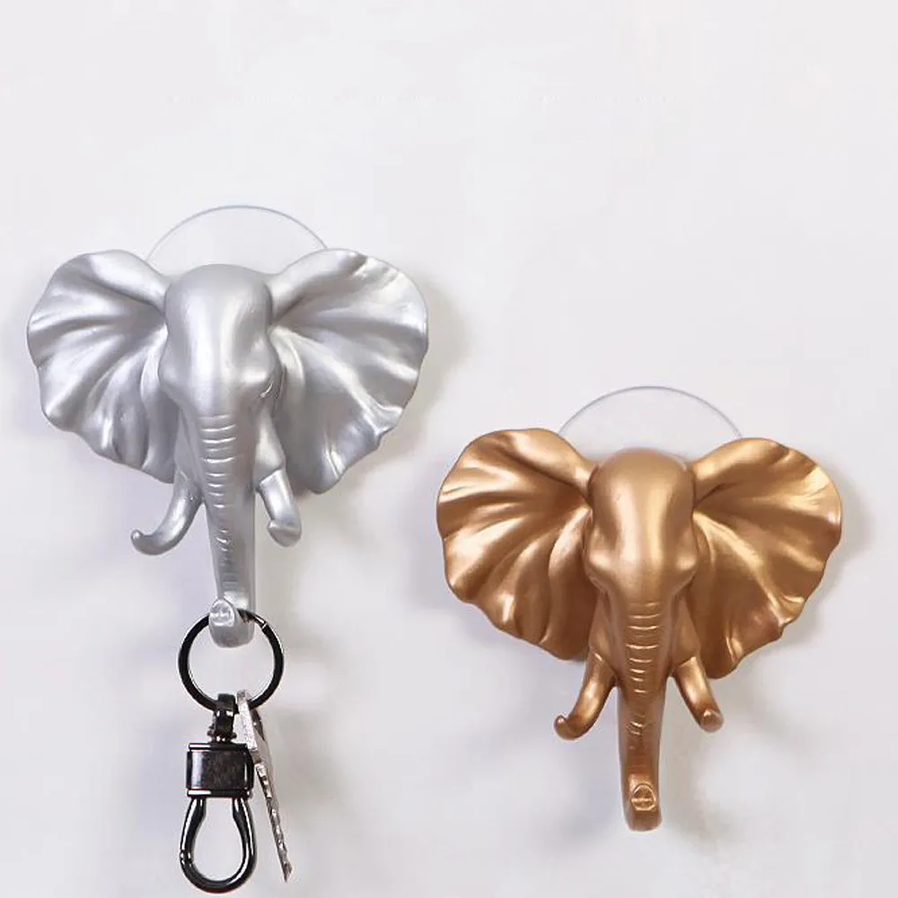 

wall key holder hooks decorative Lovely Elephant Head Self Adhesive Wall Door Hook Hanger Bag Organizer q90309
