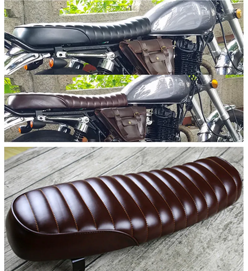 

Hump Vintage Saddle Universal Cafe Racer 64cm For Suzuki GS For Yamaha XJ Honda CB