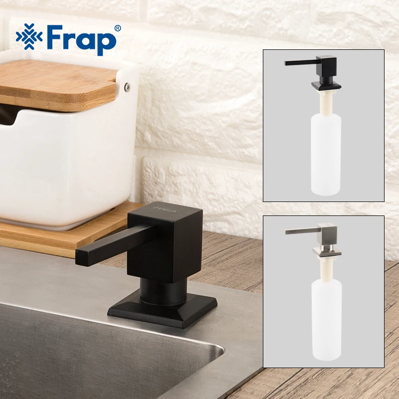 Frap Square Soap Dispensers Kitchen Deck Mounted Pump Soap Dispensers