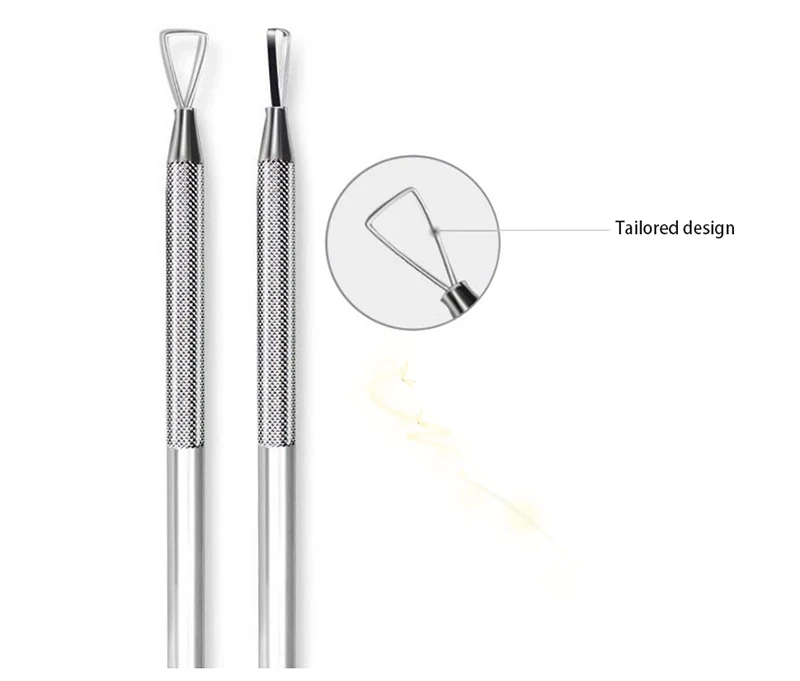 Инструмент для ухода за ногтями из нержавеющей стали, 1 шт., УФ-гель для удаления лака, очиститель омертвевшей кожи, инструмент для маникюра и педикюра, инструмент для ухода за ногтями