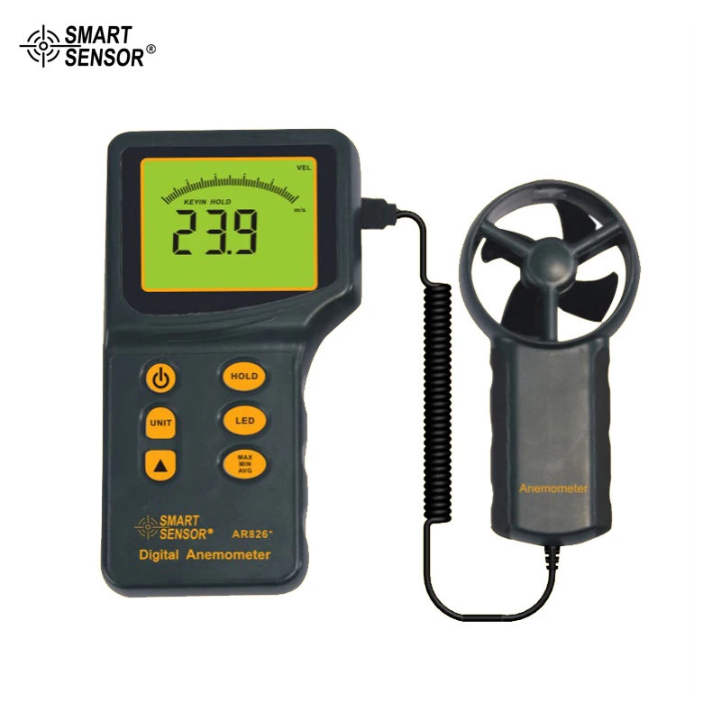 

Digital Anemometer Wind Speed Meter Smart Sensor AR826