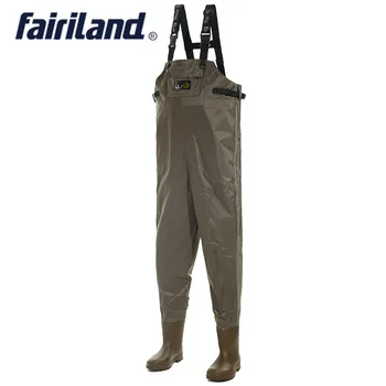 All in one chest Fish waders with wading pants wading boots for fly fishers wading gear adjustable shoulder strap All in one chest Fish waders with wading pants wading boots for fly fishers wading gear adjustable shoulder strap